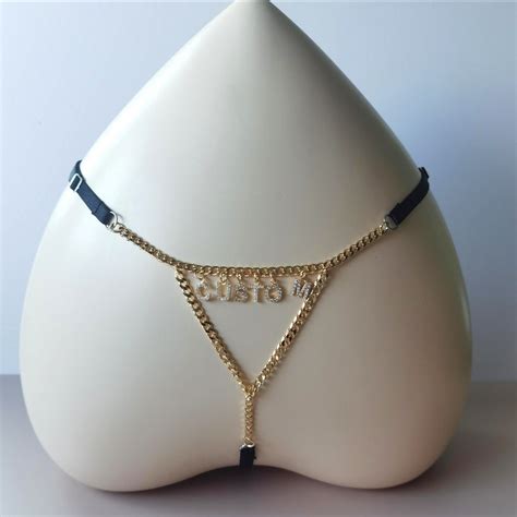 Thong Chain G Strings Custom Thong Bikini Bikini Chain Etsy