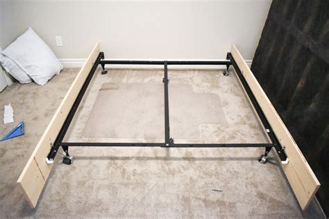 How To Turn A Metal Bed Frame Into An Upholstered Bed Leah Maria Designs