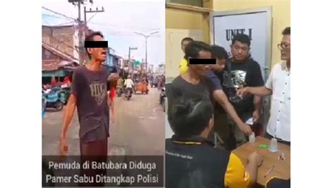 Sombong Pamer Isap Sabu Di Jalanan Pria Ini Ciut Saat Ditangkap Lalu