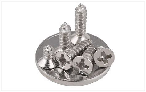 Nickel Plated Countersunk Head Tapping Head Flat Head Tapping Screw