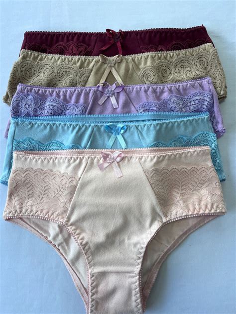 Kit 5 Calcinhas Calçola Cotton Senhora Cintura Alta Tangão Forro Algodão Conforto Lingerie