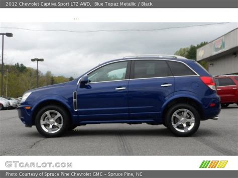 Blue Topaz Metallic 2012 Chevrolet Captiva Sport LTZ AWD Black