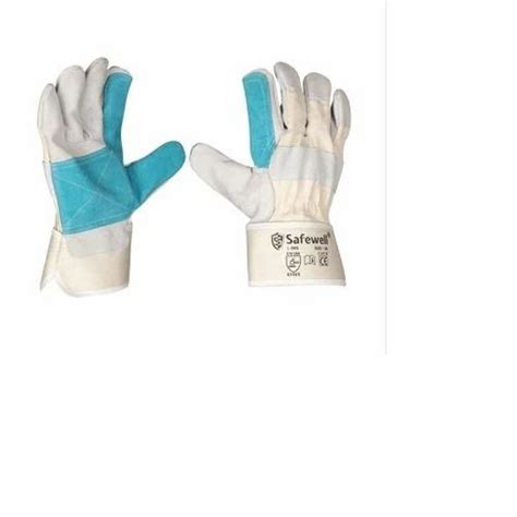 Safewell Lg Split Canadian Leather Hand Gloves With Reinforcement