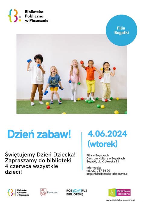 Dzień zabaw na Dzień Dziecka Biblioteka Publiczna w Piasecznie