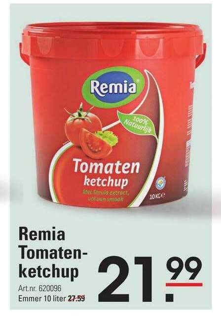 Remia Tomatenketchup Aanbieding Bij Sligro