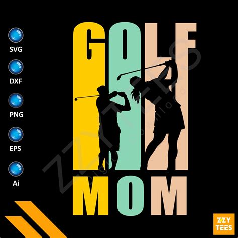 Golf Mom Retro Svg Png Vintage Svg Vintage Golf Golf Etsy