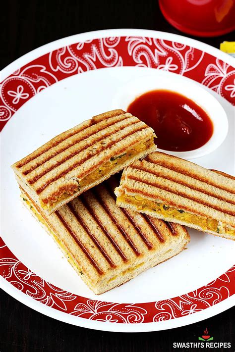 Potato Sandwich Recipe Aloo Sandwich Swasthi S Recipes