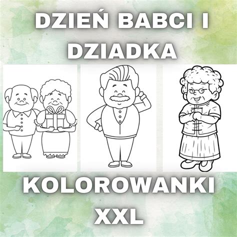 Dzie Babci I Dziadka Kolorowanki Xxl Pomoceedukacyjnedladzieci Pl