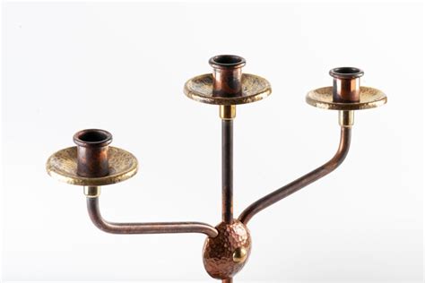 Vintage Brass And Copper Candlestick Germany 1960s For Sale At 1stdibs Vintage Copper Candle