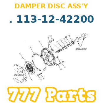113 12 42200 Komatsu DAMPER DISC ASS Y