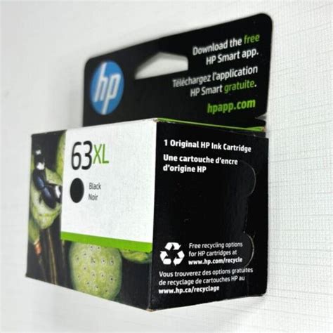 Hp 63xl Black Ink Cartridge F6u64an New Genuine Ebay