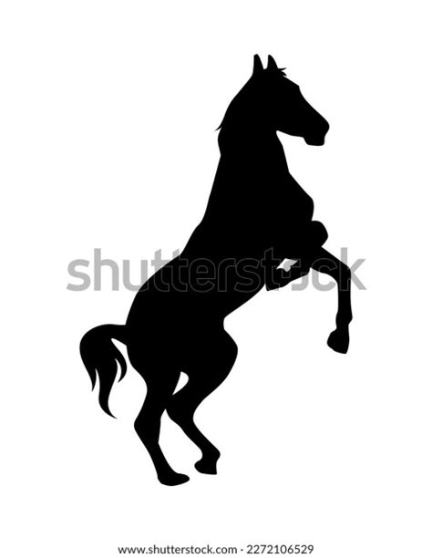 Horse Silhouette Neighing Horse Side View Stock Vector (Royalty Free ...