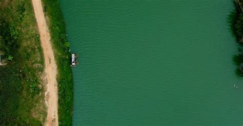 Aerial View of a Green River Free Stock Video Footage, Royalty-Free 4K ...