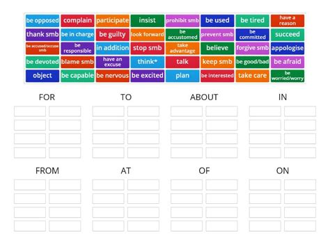 Prepositions Group Sort