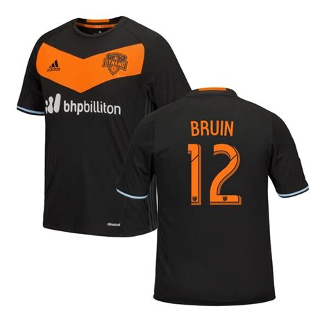 Youth Houston Dynamo Will Bruin adidas Black 2016/17 Replica Secondary ...