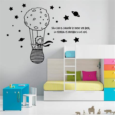 Vinil Decorativo Pared Frase El Principito 299 00 En Mercado Libre