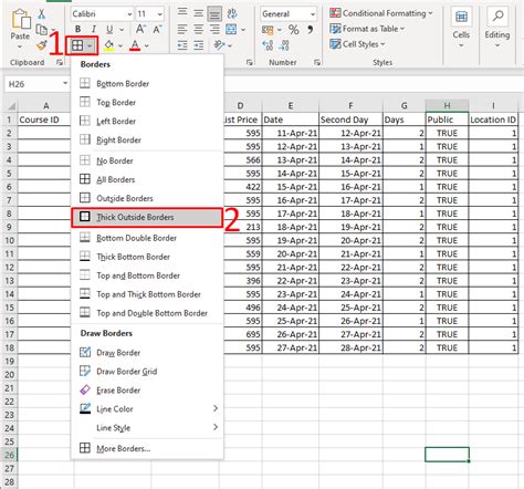 How To Put Borders In Excel Roy Flut