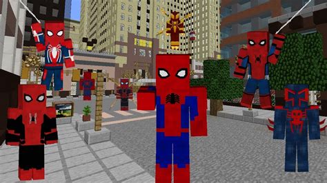 Spider Man Mod Legends Minecraft Mod Sum 6 0 Suit Showcase Youtube