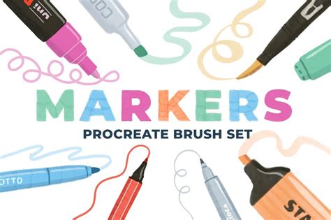 MARKER Brushes For Procreate Free And Premium BrushWarriors