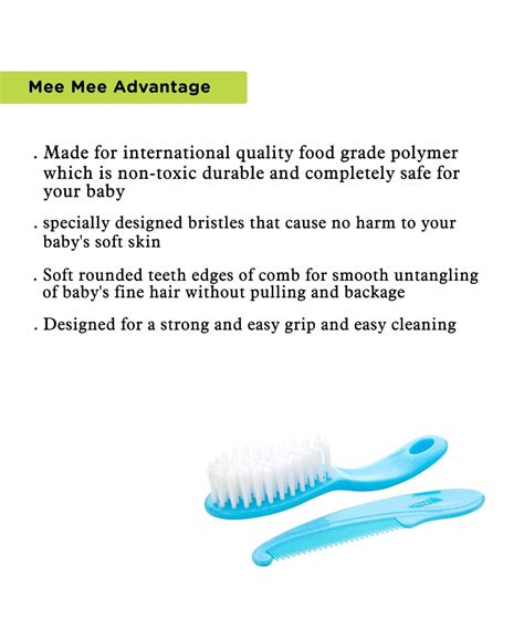 Buy Mee Mee Soft Comb Brush Set Blue Online And Get Upto 60 Off At