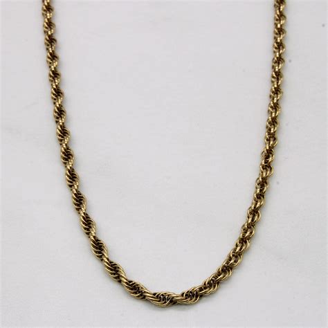 10k Yellow Gold Rope Chain | 20" | – 100 Ways