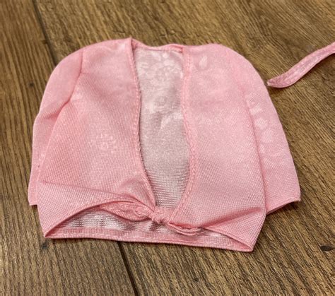 Barbie Fancy Frills Lingerie Pink Nightgown Coat Hanger