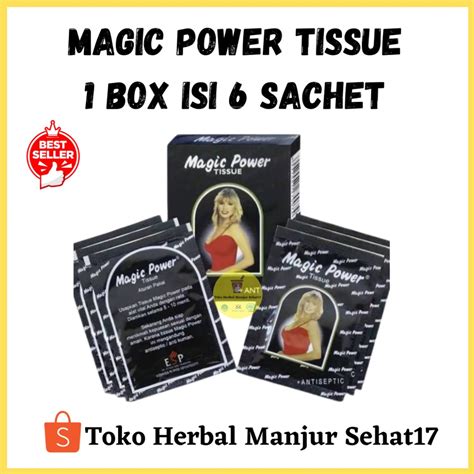 Jual Tissue Magic Power 1 Kotak Isi 6 Sachet Tissu Super Magic Power