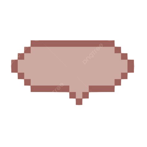 Comics Text Dialog Box Png Transparent Brown Border Pixel Art Text Box