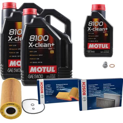 Bosch Inspection Set L Motul X Clean W Pour Mercedes