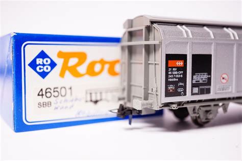 2ß Roco 46501 SBB Güterwagen Hbbillns silber Kaufen auf Ricardo