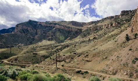 A Lonely Hiking Trail through the Big Horns Stock Photo - Image of west, rock: 110649334