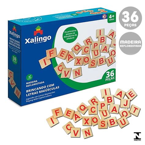 Jogo Educativo Brincando Letras Mai Sculas Pe As Xalingo