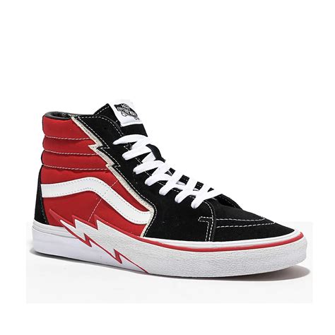 Vans SK8-Hi Bolt Black Red - Billion Creation