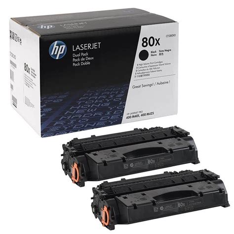 DUAL PACK CARTUS TONER NR.80X CF280XD 2X6,9K ORIGINAL HP LASERJET PRO ...