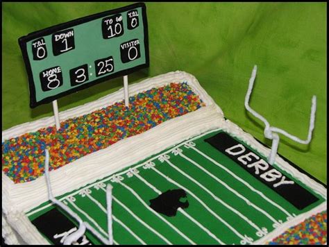 Football Stadium Cake By Sweetpeacakemom Cakesdecor