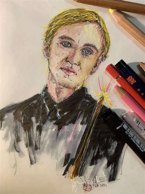 Draco Malfoy Sketch On Behance