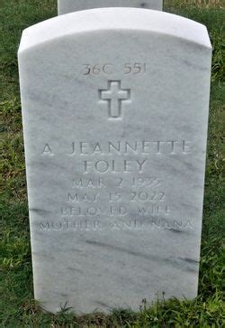 Mrs Alice Jeannette Foley 1935 2022 Find A Grave Memorial