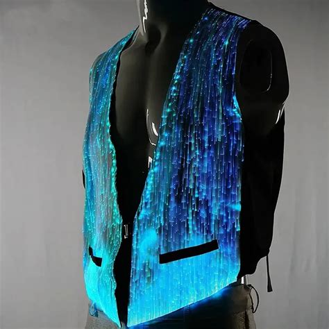 Men’s Fiber Optic Light Up Led Vest Light Up Wear