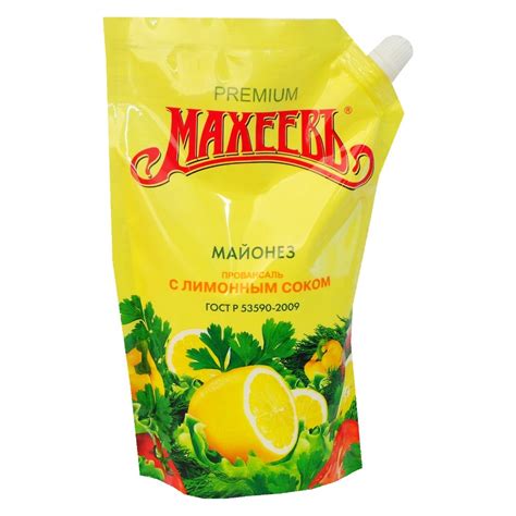 Майонез Махеевъ с лимонным соком 50,5% купить с доставкой по Москве ...