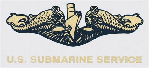 Navy Submarine Dolphin Gold Decal | North Bay Listings