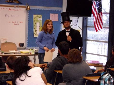 Abraham Lincoln presenter, Abraham Lincoln Lives Goddard Middle School ...