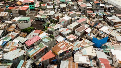 A Typical Squatter Area In The Philippines Houses Made Of Hollow