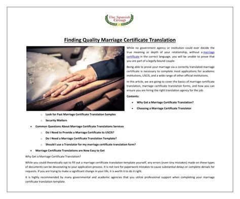 PPT Finding Quality Marriage Certificate Translation PowerPoint