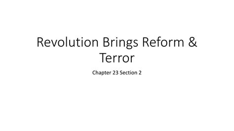 Ppt Revolution Brings Reform And Terror Powerpoint Presentation Id