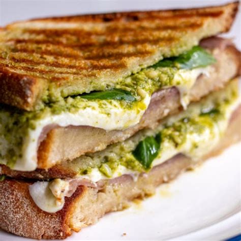 Easy Panini Recipe Grilled Italian Sandwich With Mozzarella Grilled