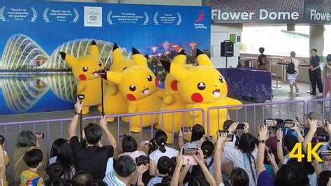 4K Pikachu Dance At Gardens By The Bay Singapore 18 Mar 2023 YouTube