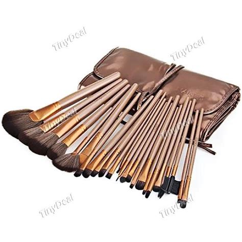 Professional 24pcs Make Up Brushes Set Roll Up Design Good Protection