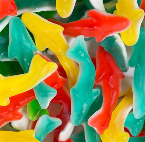 Sweetgourmet Assorted Sharks Foam Bottom Gummy Candy Bulk 2 Pounds