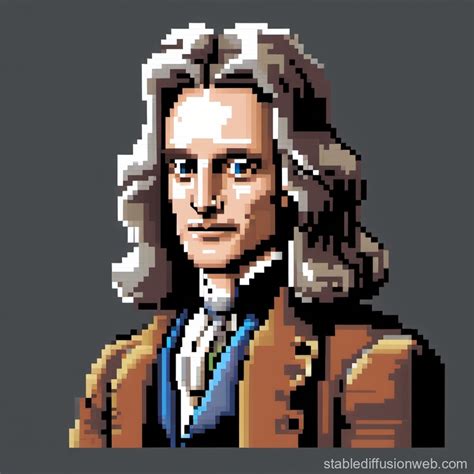 Pixel Art of Isaac Newton | Stable Diffusion Online