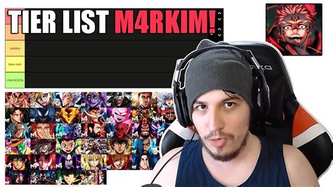 Tier List Do M4rkim O Mais Brabo Da Cena Geek YouTube